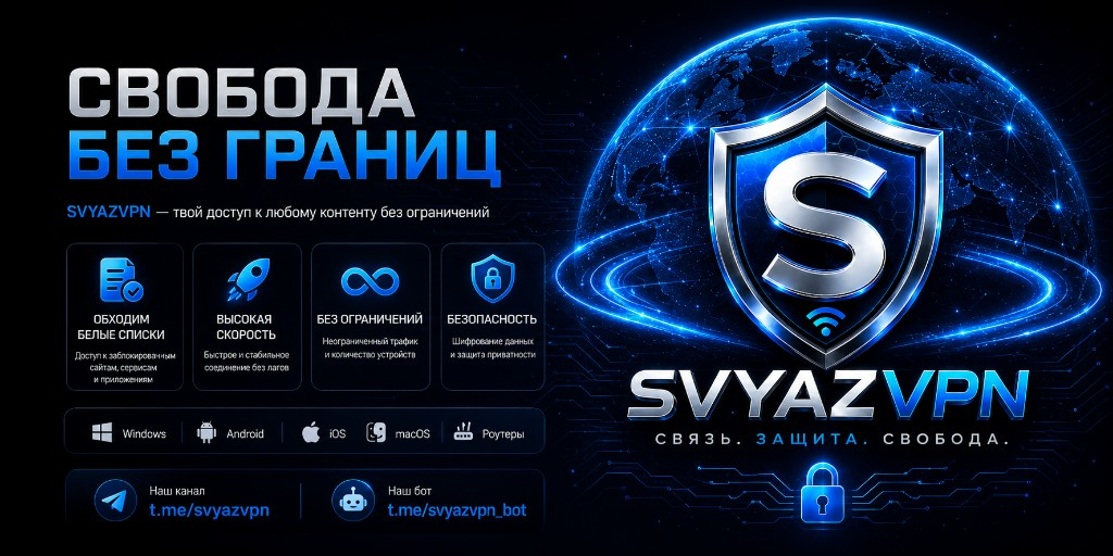 SVYAZVPN — свобода без границ